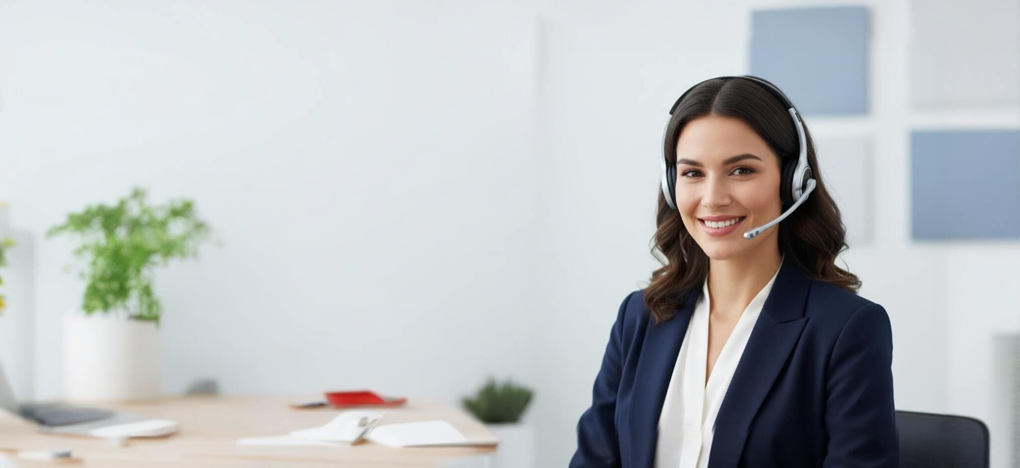 Professional AI voice agent representative